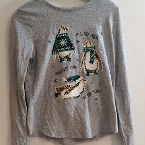 Sequin Penguin Top